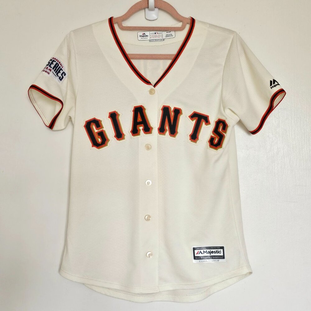 Majestic Genuine Posey 28 San Francisco Giants World Series 2014 Jersey - Picture 2 of 8
